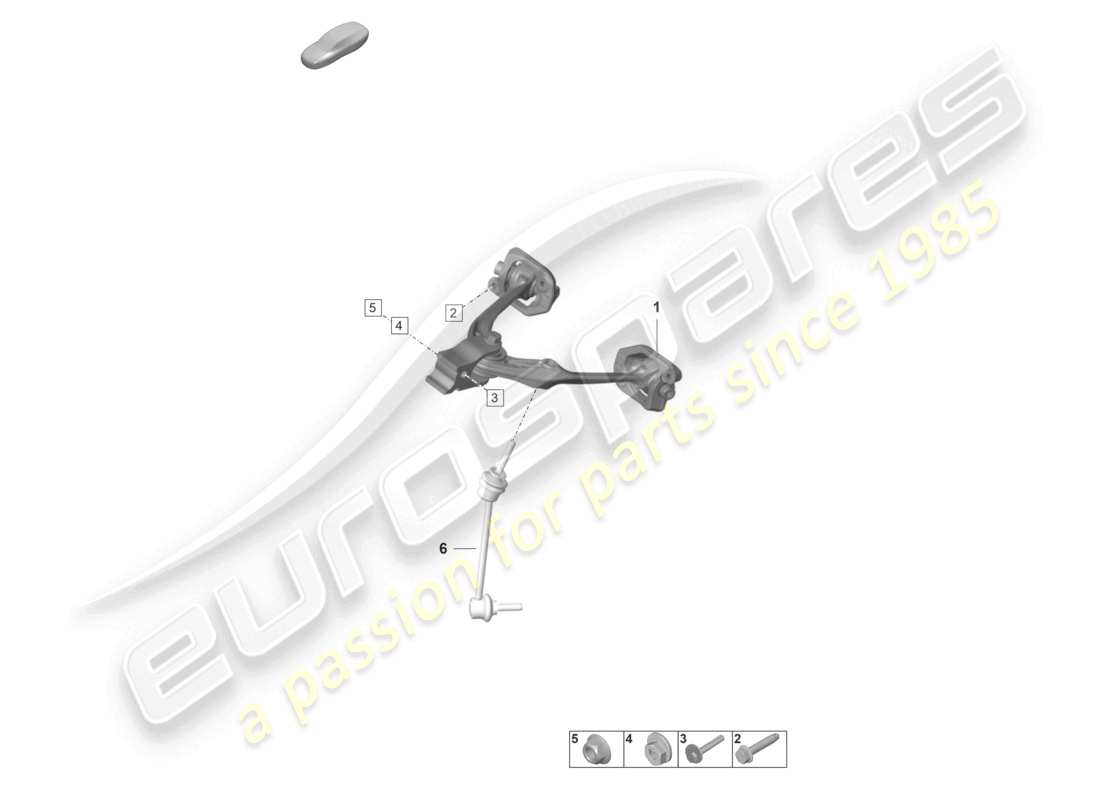 porsche 2026 (992-2 gt3/rs/st) diagramm für oberes teil des querlenkers