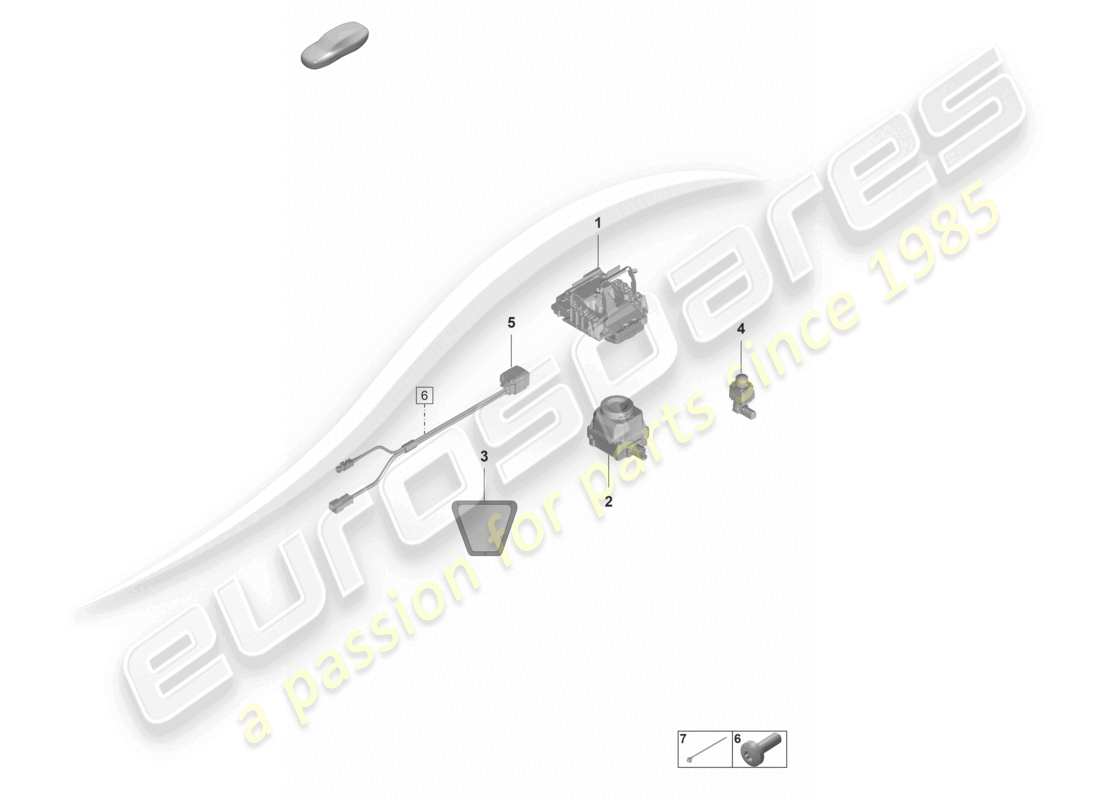 porsche 2021 (panamera 971-2) kamera-teilediagramm