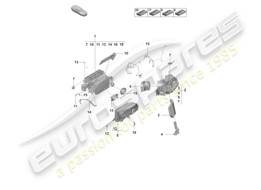 teilediagramm mit der teilenummer pab820511c