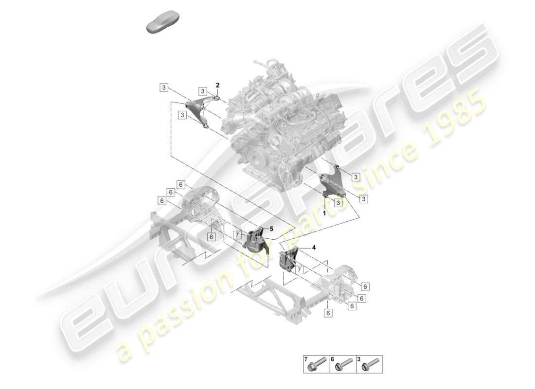 porsche 2023 (panamera 971-2) motorhebezeug konsole zur motoraufhängung motoraufhängung teilediagramm