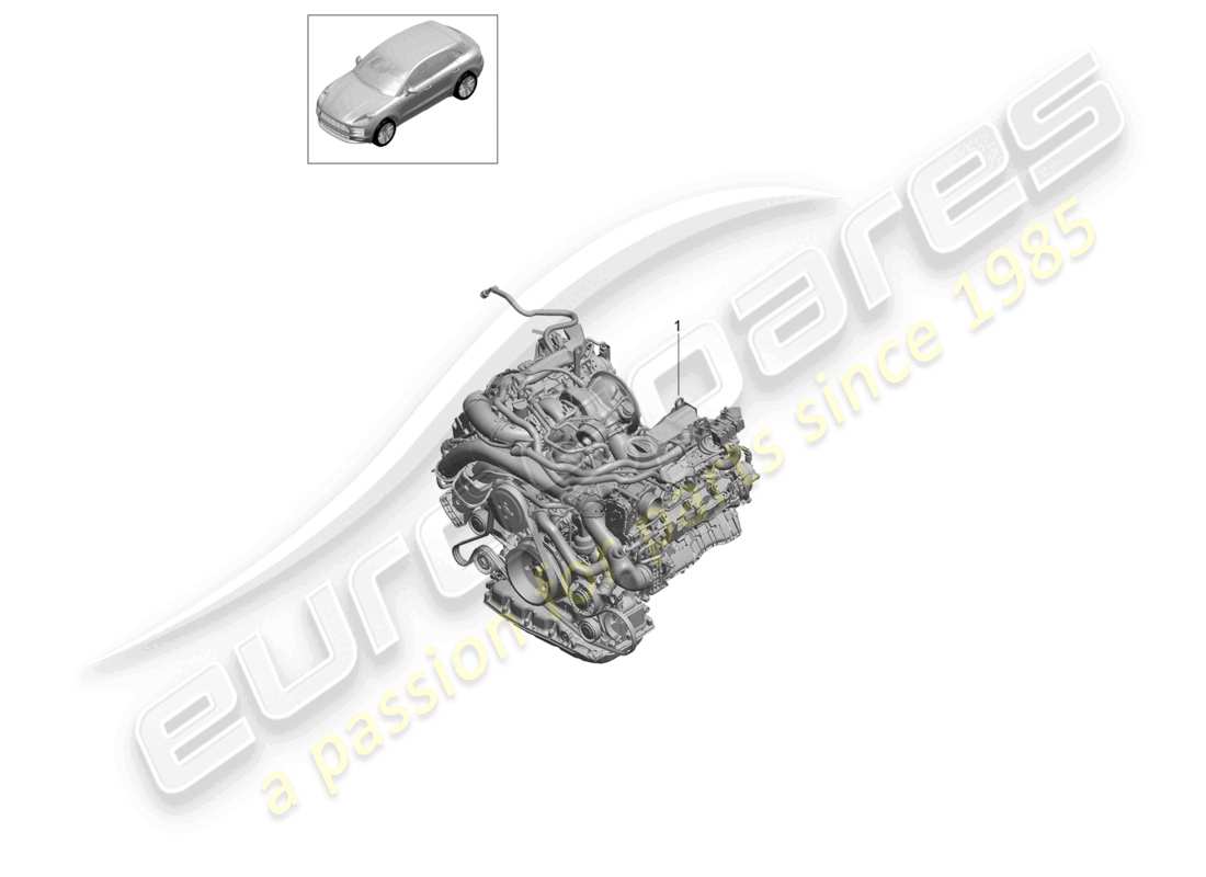 porsche 2024 (macan) ersatzmotor (komplett) teilediagramm