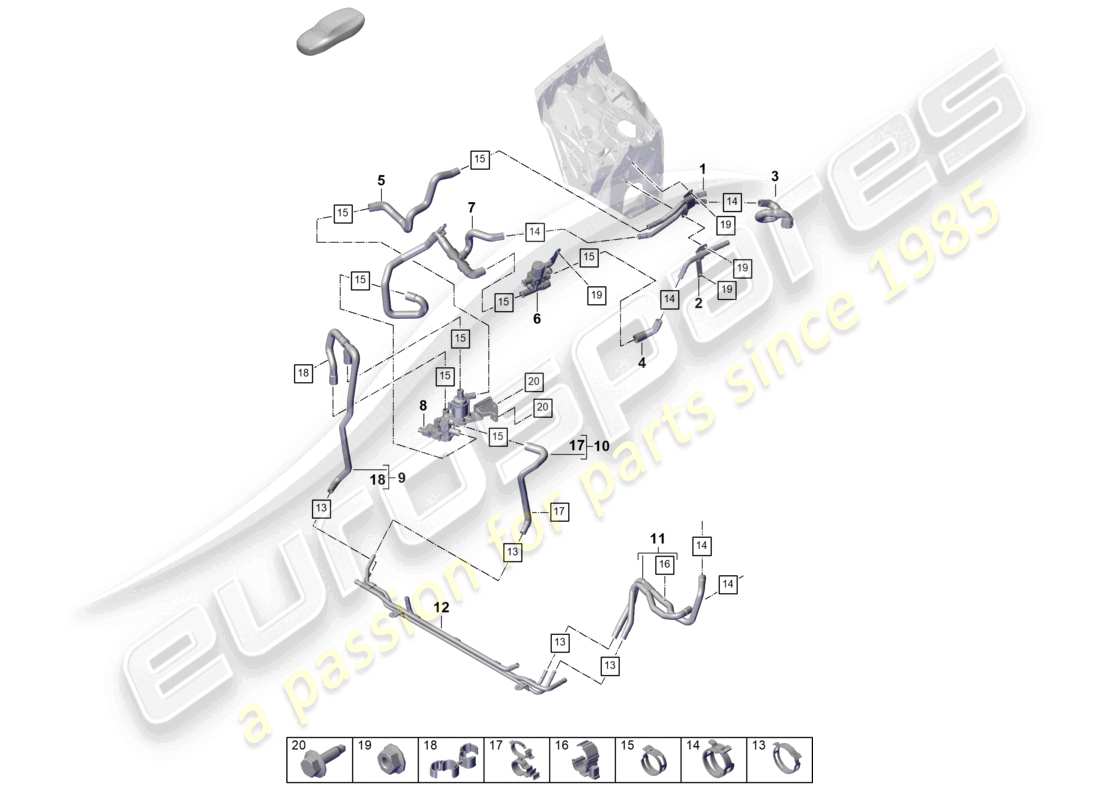 teilediagramm mit der teilenummer paf909218