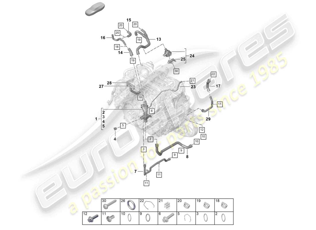 teilediagramm mit der teilenummer 0pb121599a