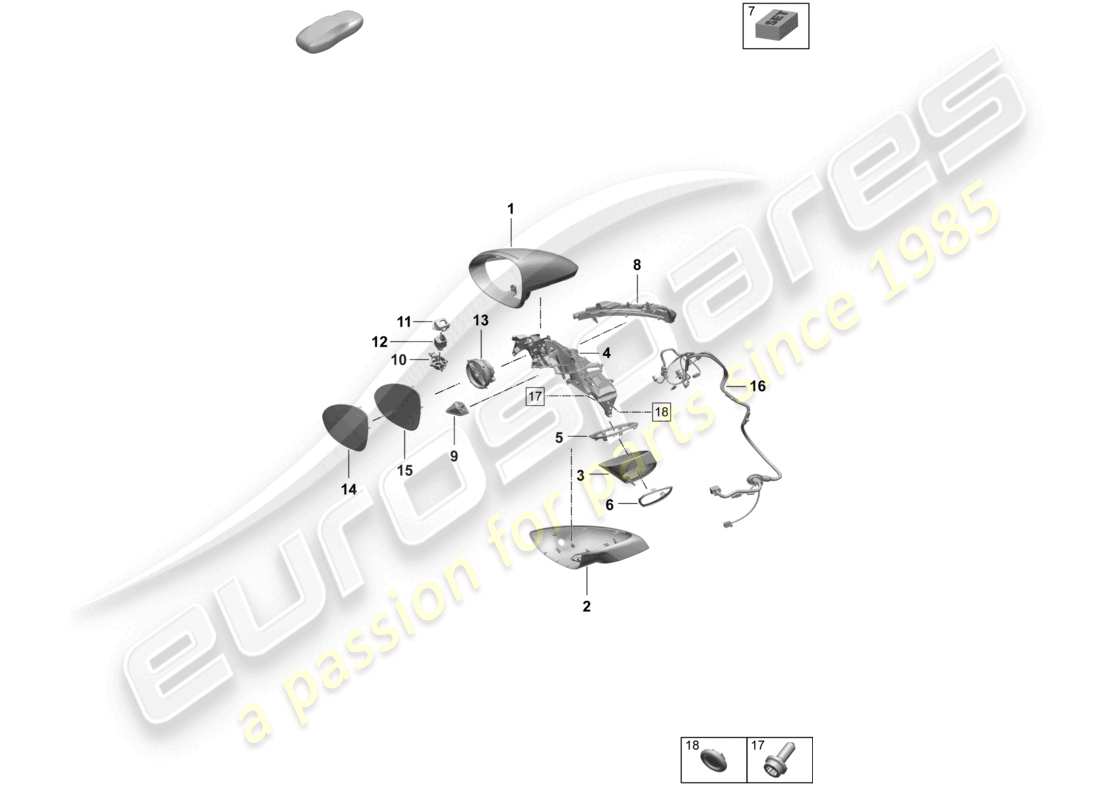 teilediagramm mit der teilenummer 95c857155a