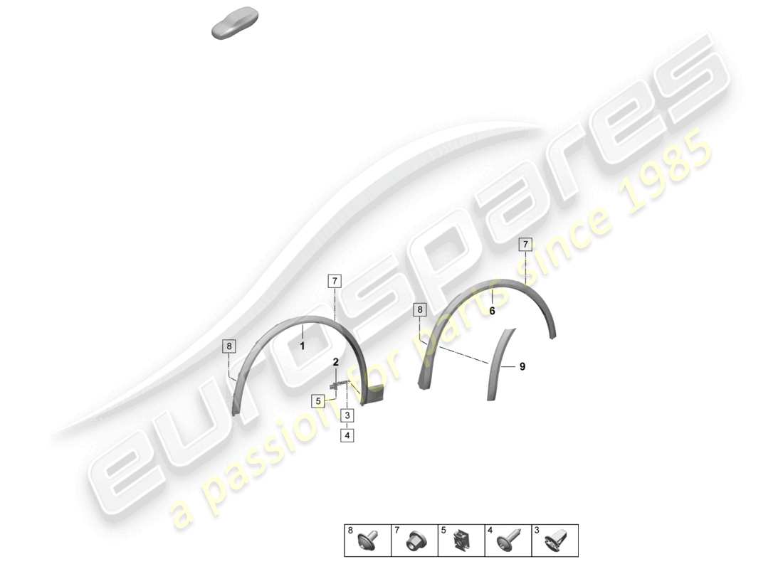 teilediagramm mit der teilenummer 95c854732g g2x