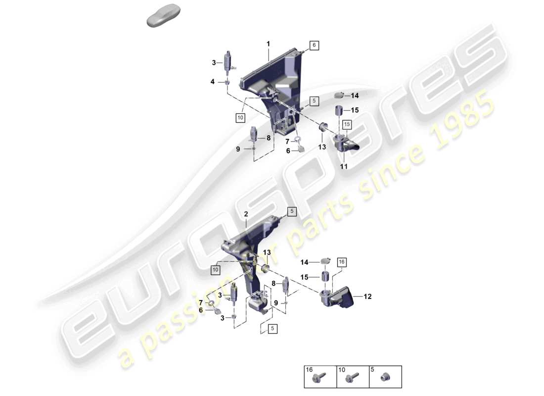 eine teilezeichnung aus dem porsche 2024 (panamera 976) teilekatalog