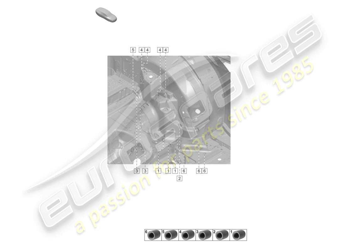 eine teilezeichnung aus dem porsche 2021 (992-1) teilekatalog