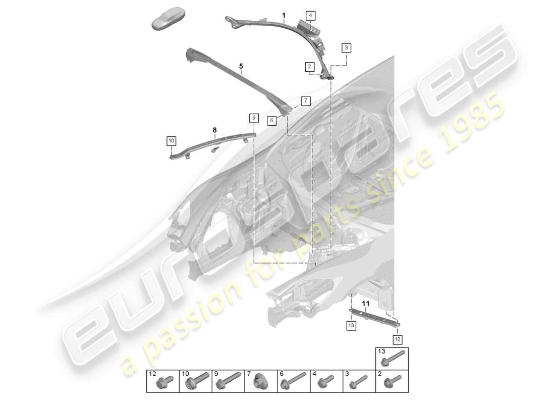 teilediagramm mit der teilenummer pae806303