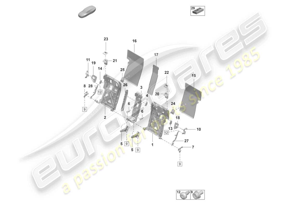 teilediagramm mit der teilenummer pad885740 ou6