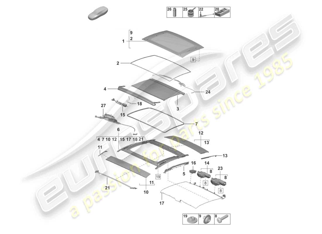 teilediagramm mit der teilenummer 9p1898520a oa3