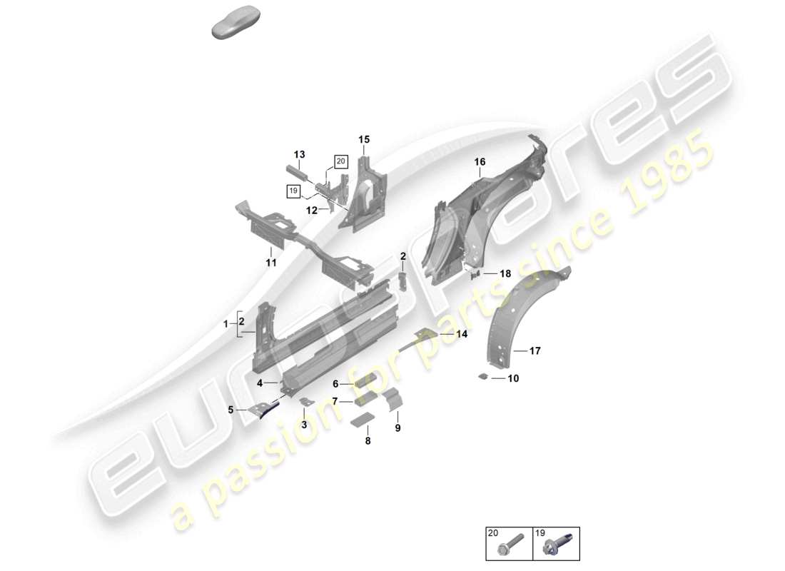 teilediagramm mit der teilenummer 992809224aygrv