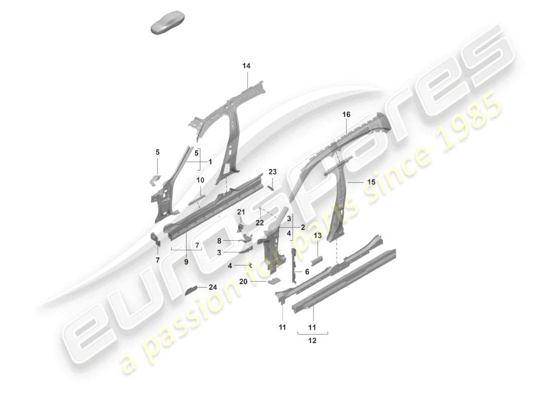 teilediagramm mit teilenummer pad809444a grv