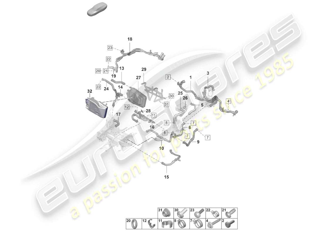 teilediagramm mit der teilenummer 9j1963507c