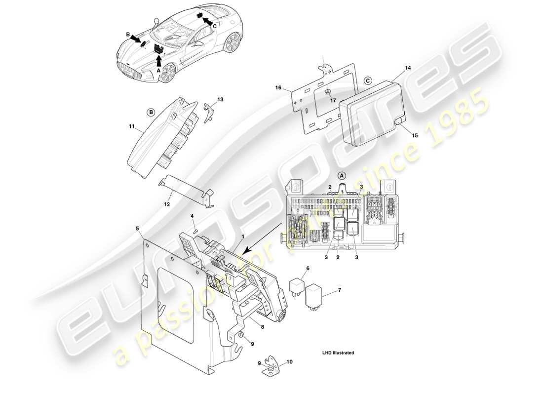 teilediagramm mit der teilenummer kvay93-14a073-aj