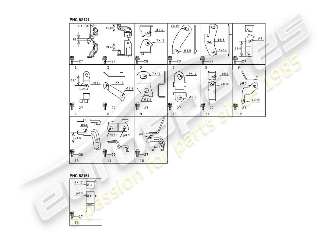 teilediagramm mit der teilenummer 82715-74270