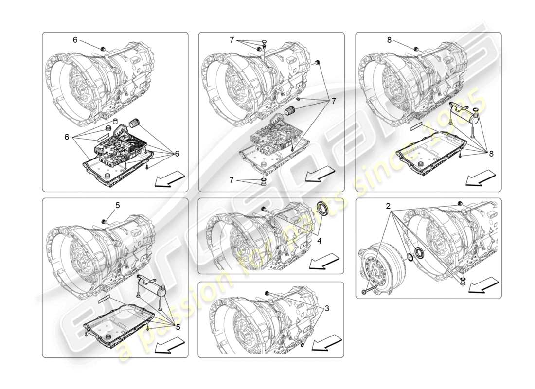 eine teilezeichnung aus dem maserati levante modena s (2022) teilekatalog