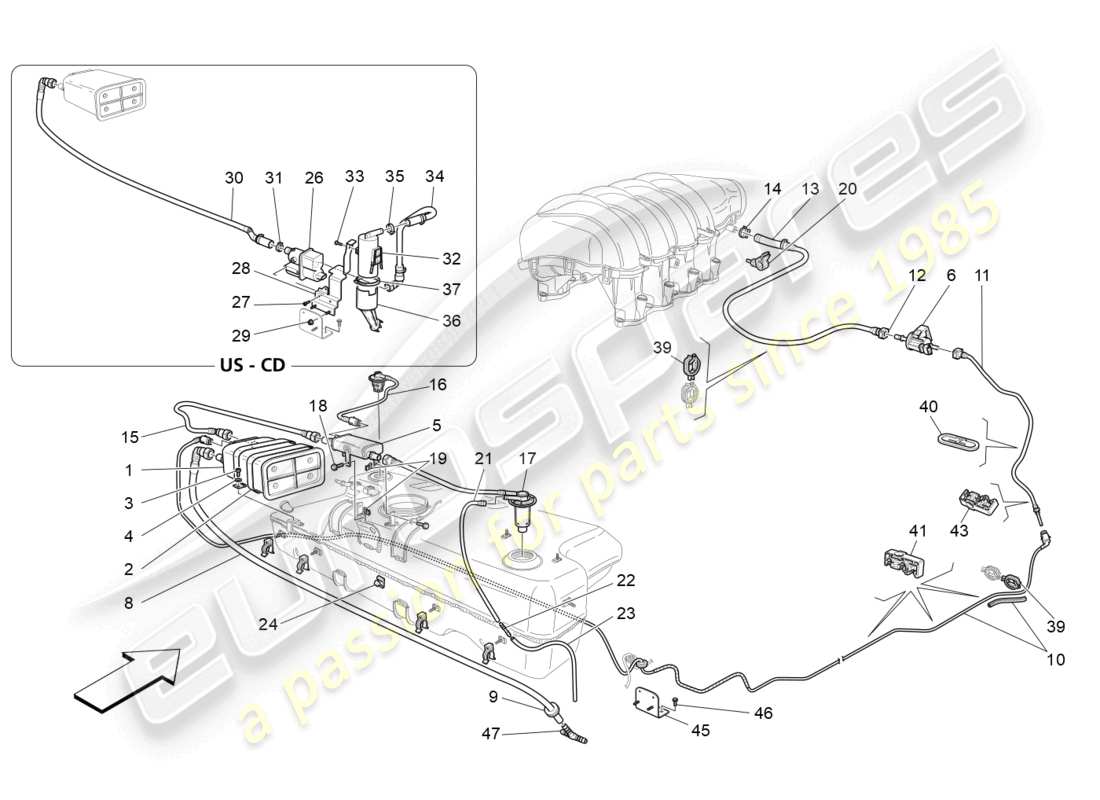 teilediagramm mit der teilenummer 15958707