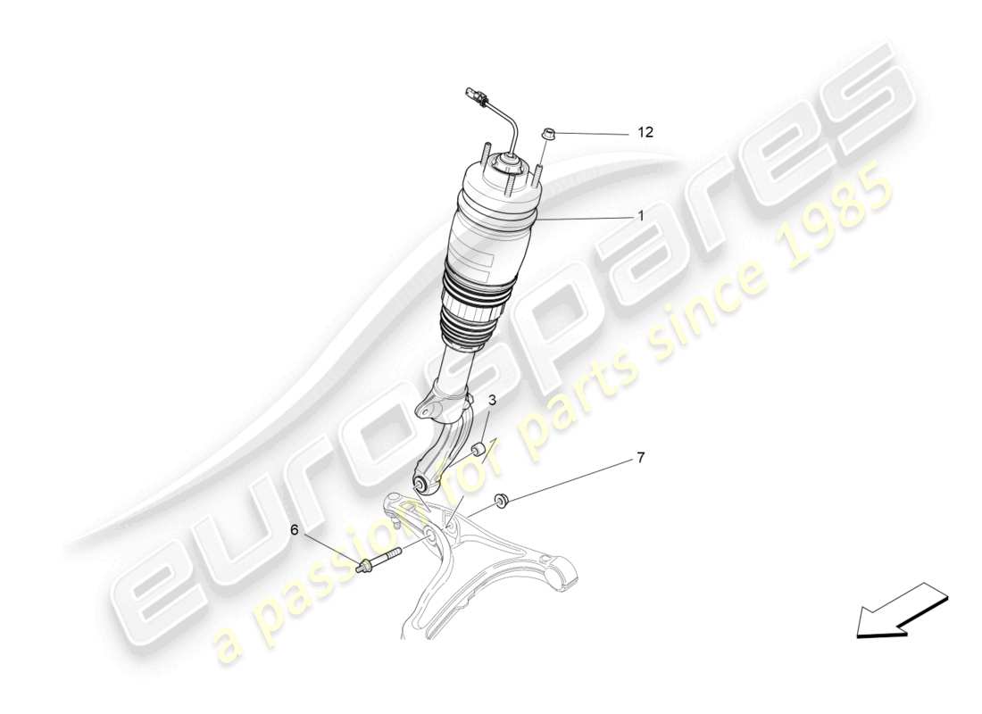 eine teilezeichnung aus dem maserati levante tributo (2021) teilekatalog
