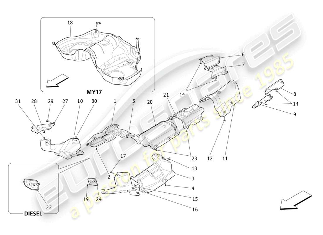 teilediagramm mit der teilenummer 670038173