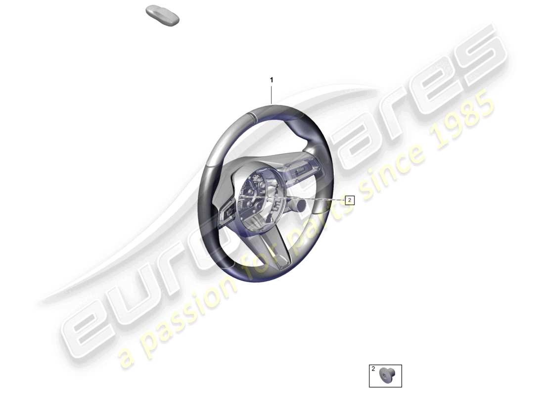 porsche 2022 (992-1 turbo / s) multifunktionslenkrad für schaltgetriebe sport part diagram