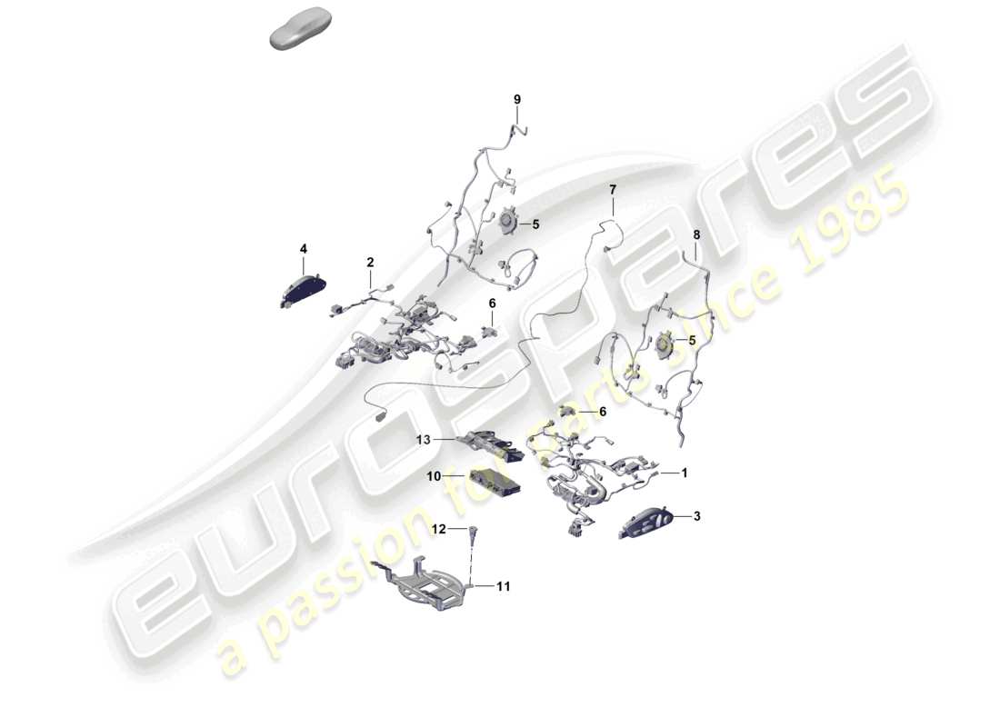 porsche 2024 (cayenne e3 pa) elektrik sportsitz teilediagramm