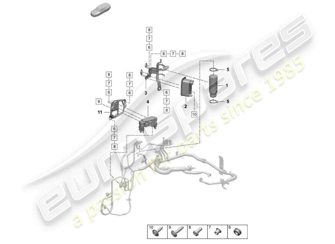 porsche 2026 (taycan 9j1-2) klimaanlage kältemittelleitung teilediagramm