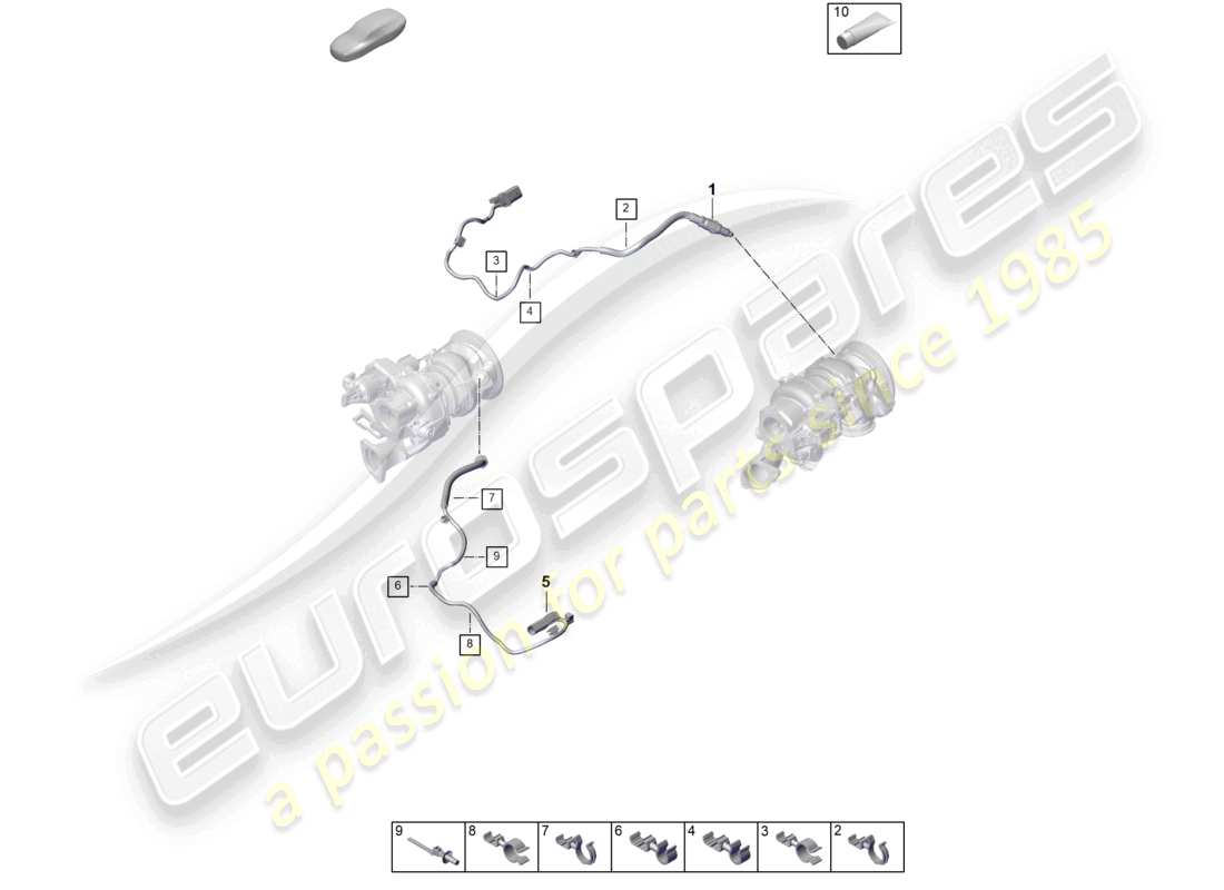 porsche 2024 (panamera 976) abgasturbolader lambdasonde teilediagramm