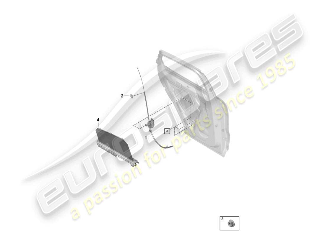 porsche 2022 (cayenne e3 9ya/9yb) rollo hecktür coupé teilediagramm