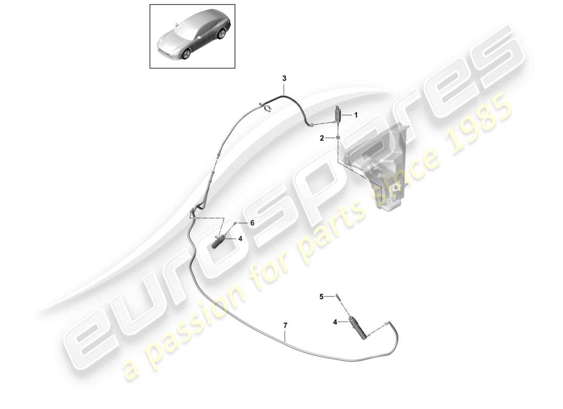 porsche 2021 (panamera 971-1) scheibe teilediagramm