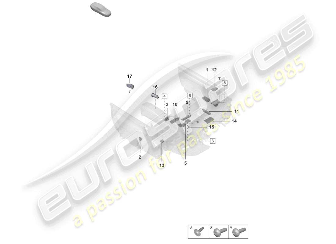 porsche 2024 (992-2 turbo / s) schaltsteckdose - teilediagramm