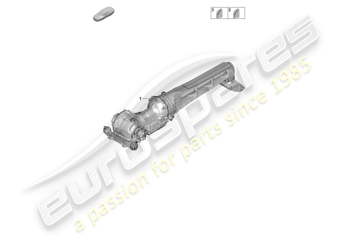 porsche 2021 (992-1 turbo / s) vorderachsdifferential getriebeöl teilediagramm