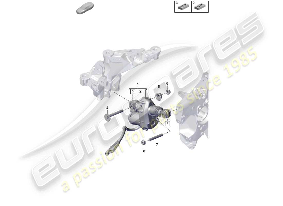 porsche 2026 (992-2 gt3) teilediagramm hinterradlenkung