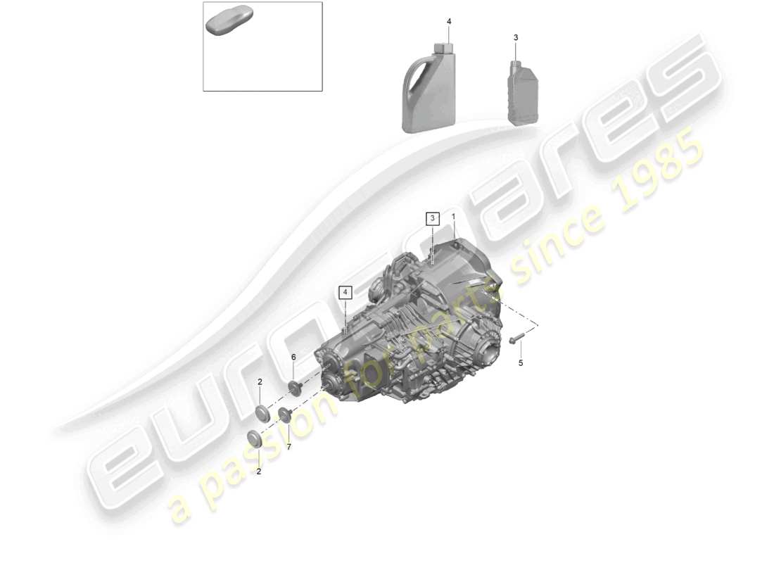 porsche 2021 (718 cayman gt4) - pdk - getriebe (austauschteil) ersatzteildiagramm