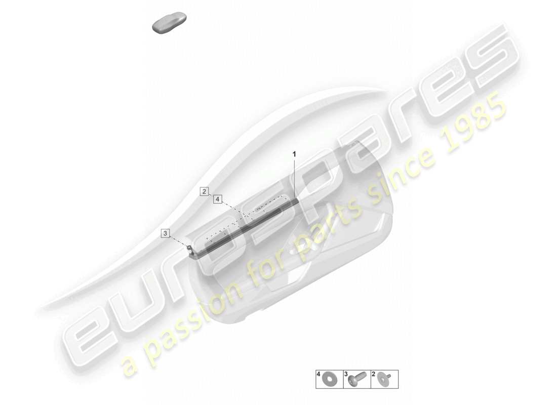 porsche 2025 (992-2 gt3/rs/st) zierleiste für türverkleidung reparaturinformationen 706055 ersatzteildiagramm