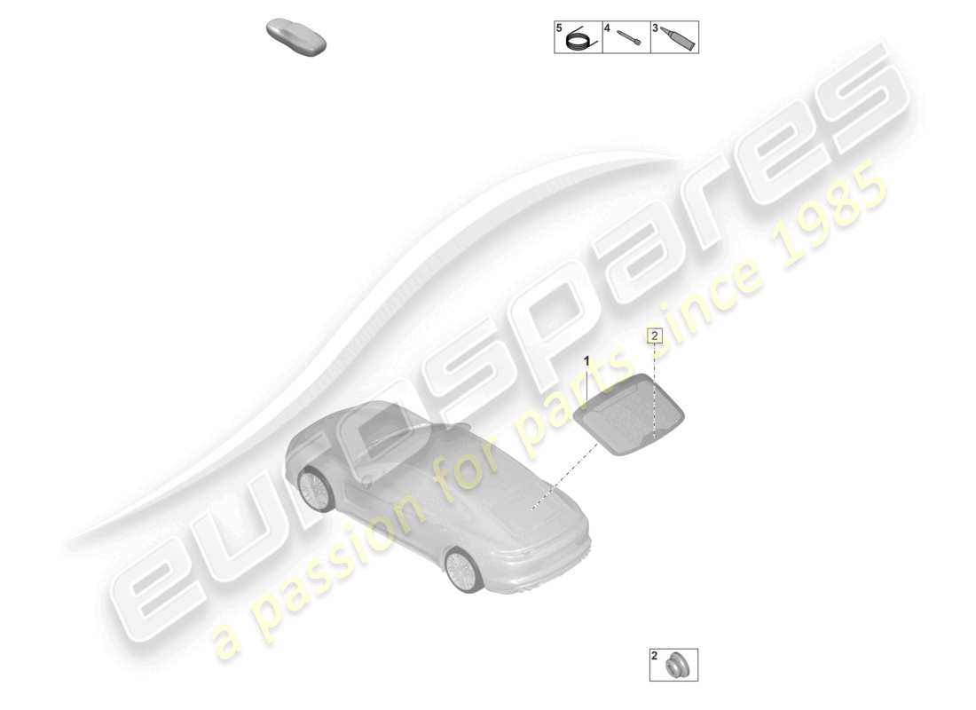 porsche 2024 (panamera 971-2) heckscheibe teilediagramm