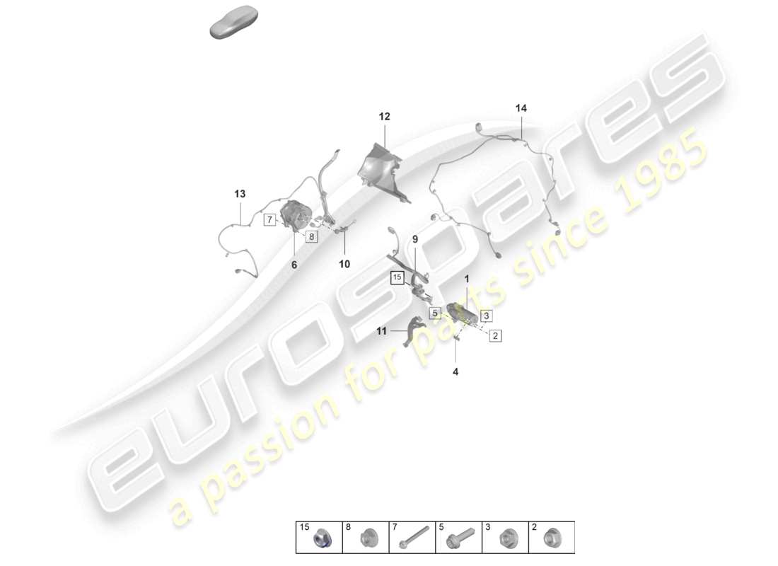 porsche 2023 (panamera 971-2) teilediagramm für anlasser-lichtmaschine