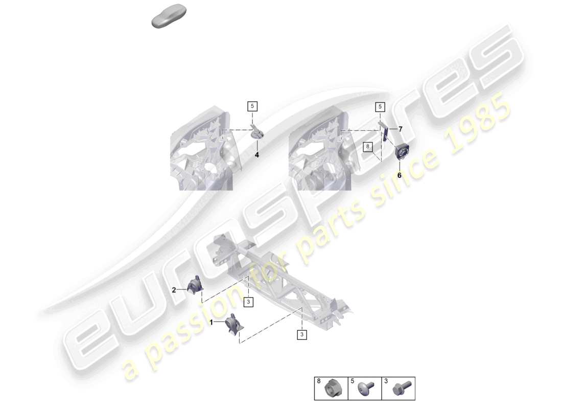 porsche 2026 (panamera 976) fanfare signalhorn alarmhorn teilediagramm