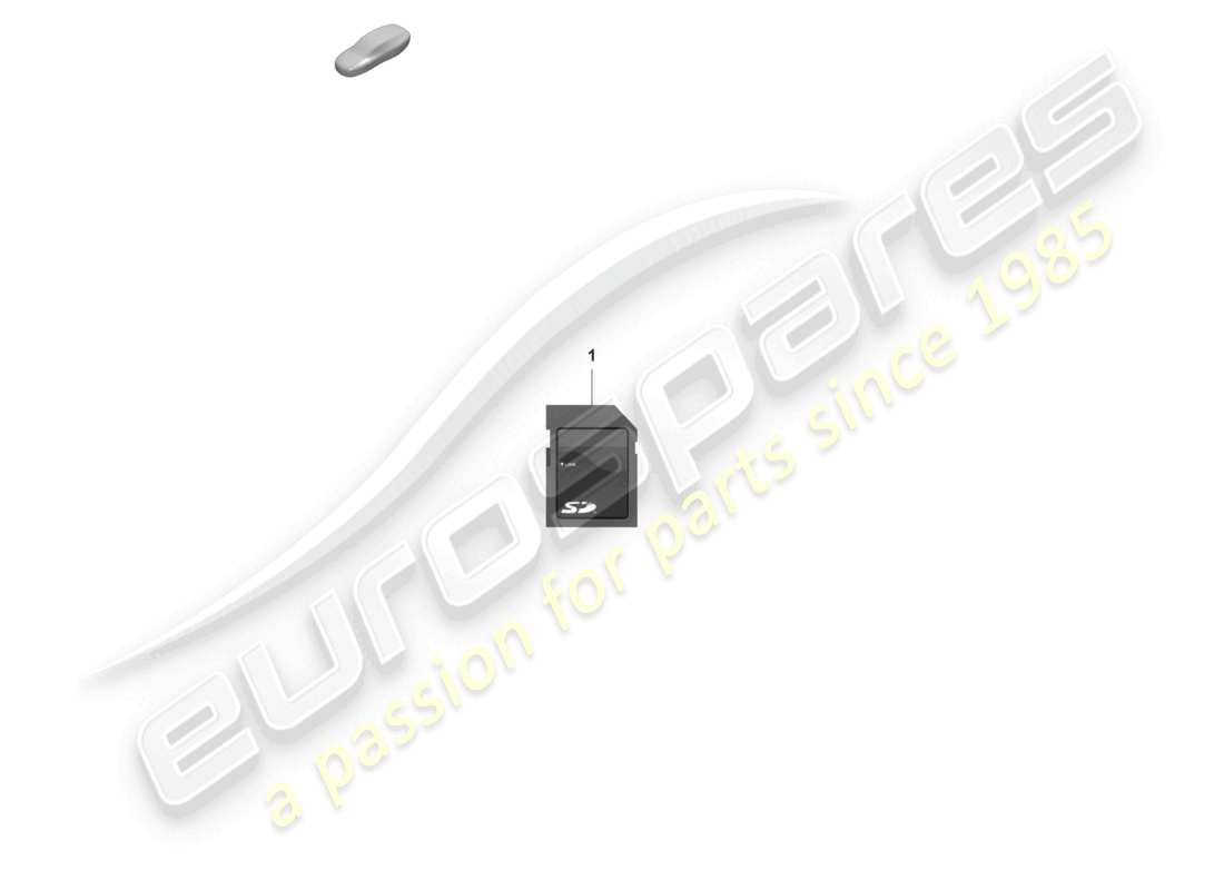 porsche 2023 (992-1 gt3/rs/st) sd-speicherkarte zur aktualisierung der navigationsdaten ersatzteilzeichnung