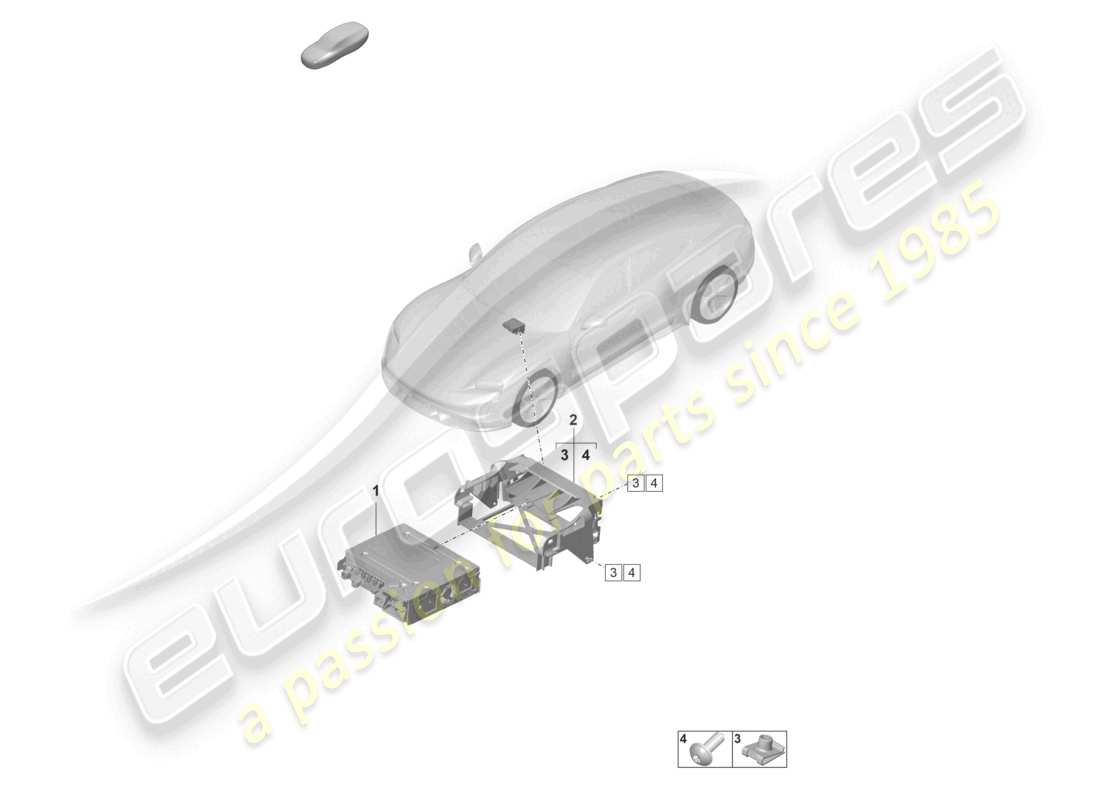 porsche 2023 (taycan 9j1-1) zentralrechner d - mj 2022>> teilediagramm
