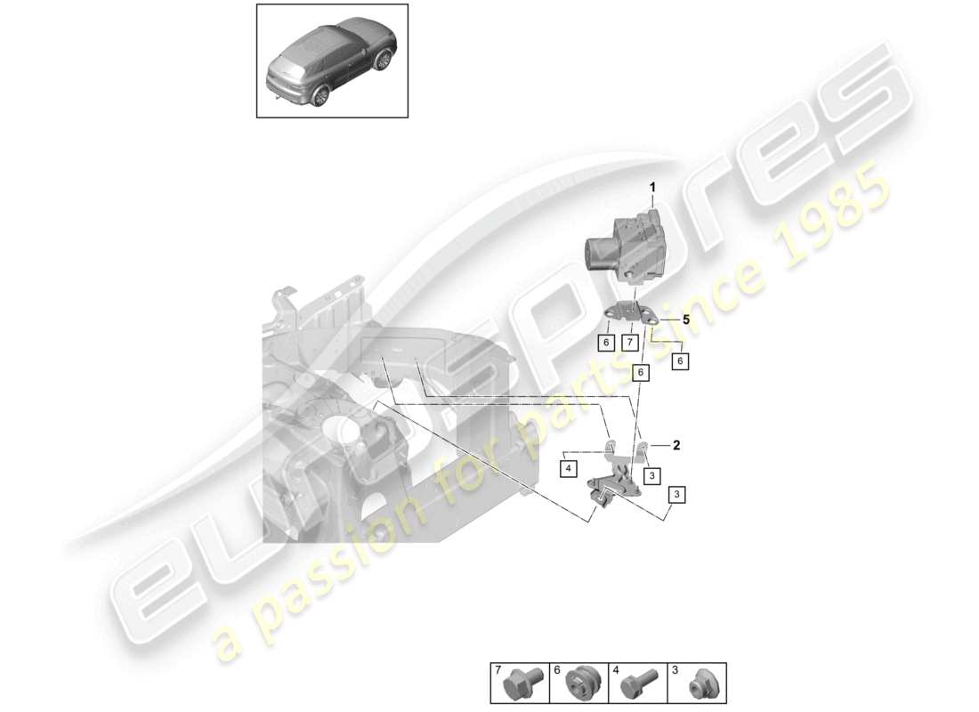 porsche 2022 (cayenne e3 9ya/9yb) hydraulikaggregat antiblockiersystem -abs- d >>- 04.03.2018 ersatzteildiagramm
