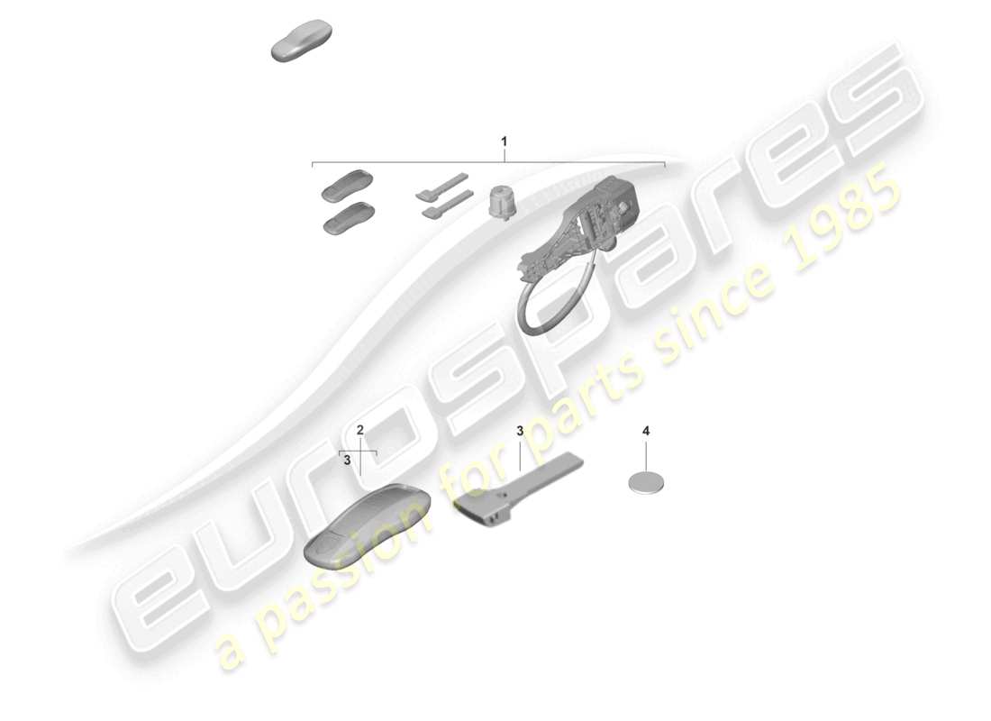 porsche 2023 (panamera 971-2) schlosszylinder ersatzteildiagramm