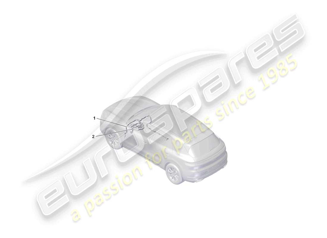 porsche 2025 (cayenne e3 pa) antennenanschlussleitung datenleitung teilediagramm
