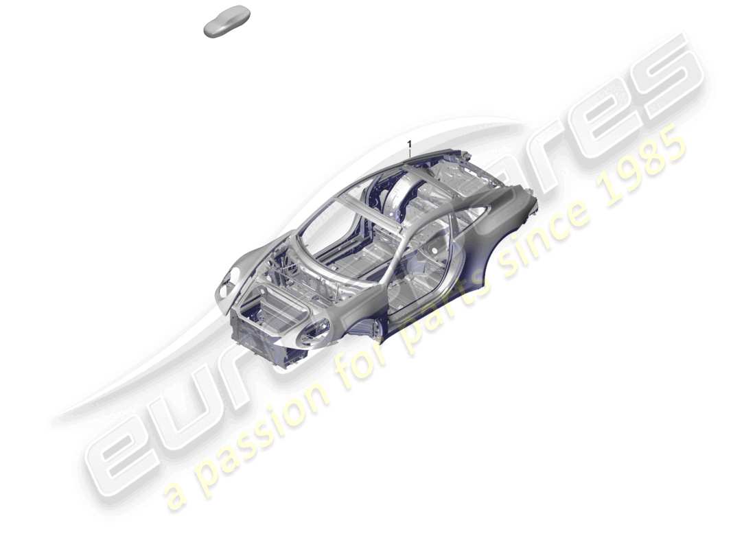 porsche 2023 (992-1 gt3/rs/st) karosserie - teilediagramm