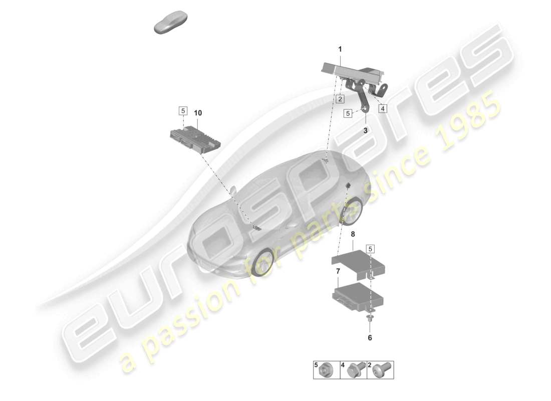 porsche 2023 (taycan 9j1-1) steuergeräte steuergerät für elektroantrieb steuergerät steuergerät für differenzialsperren steuergerät für gateway teileübersicht