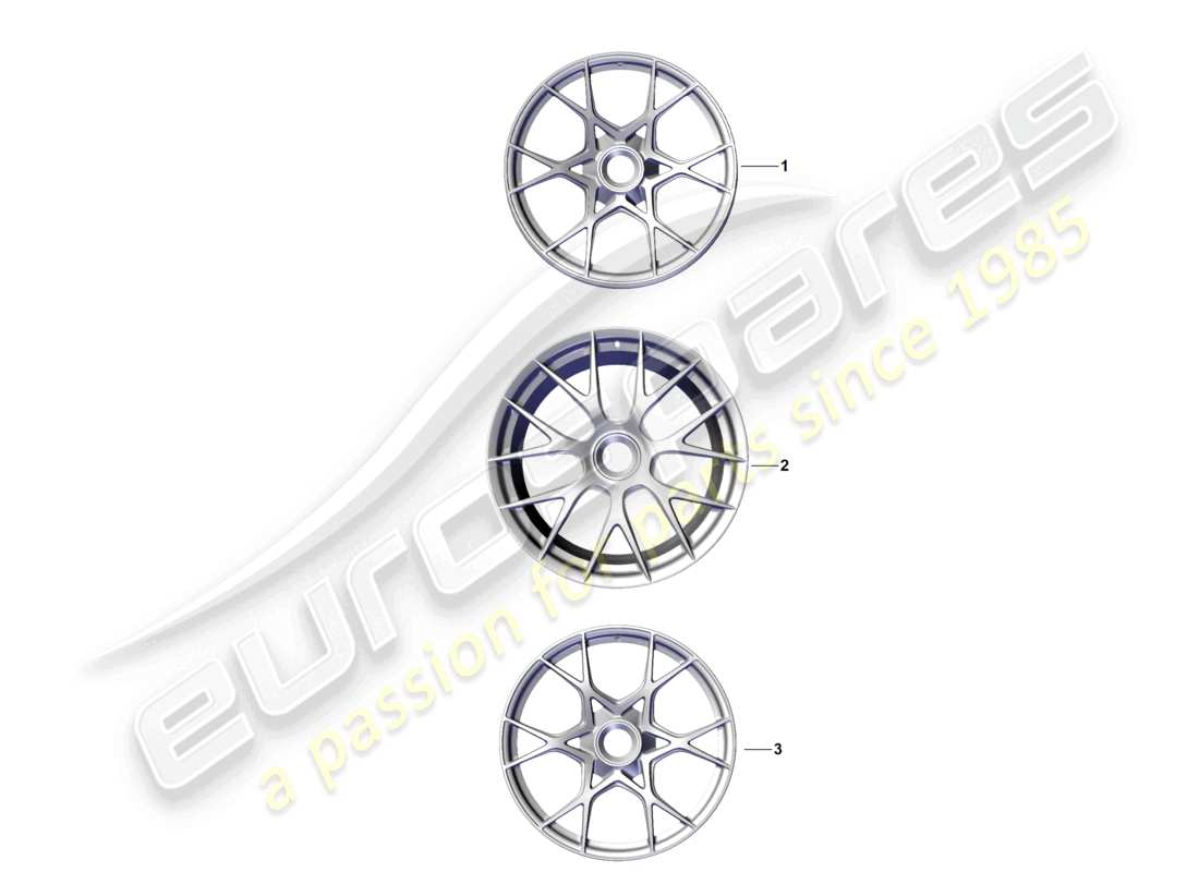porsche 2026 (718 cayman gt4) leichtmetallfelge teilediagramm
