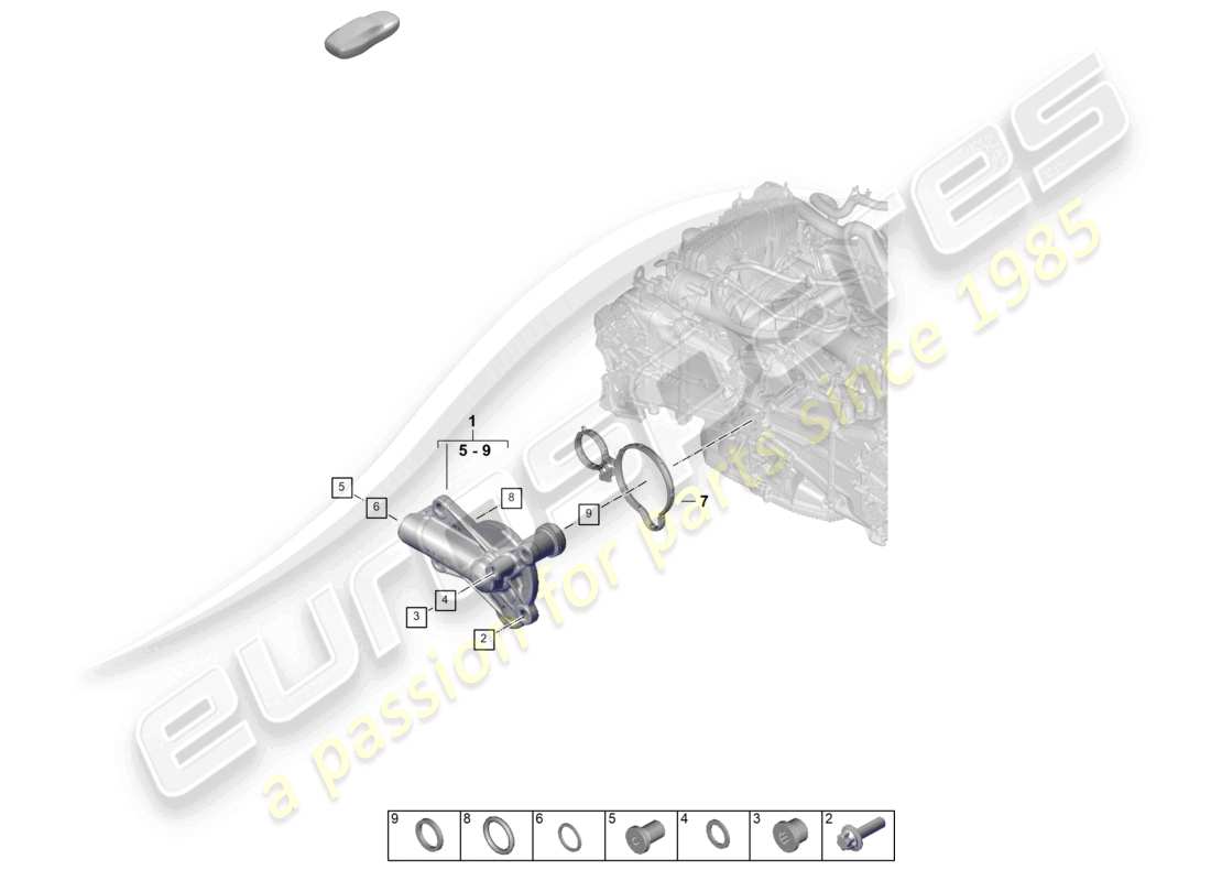 porsche 2024 (992-2) kurbelwellenmotor (öldruck/schmierung) teilediagramm