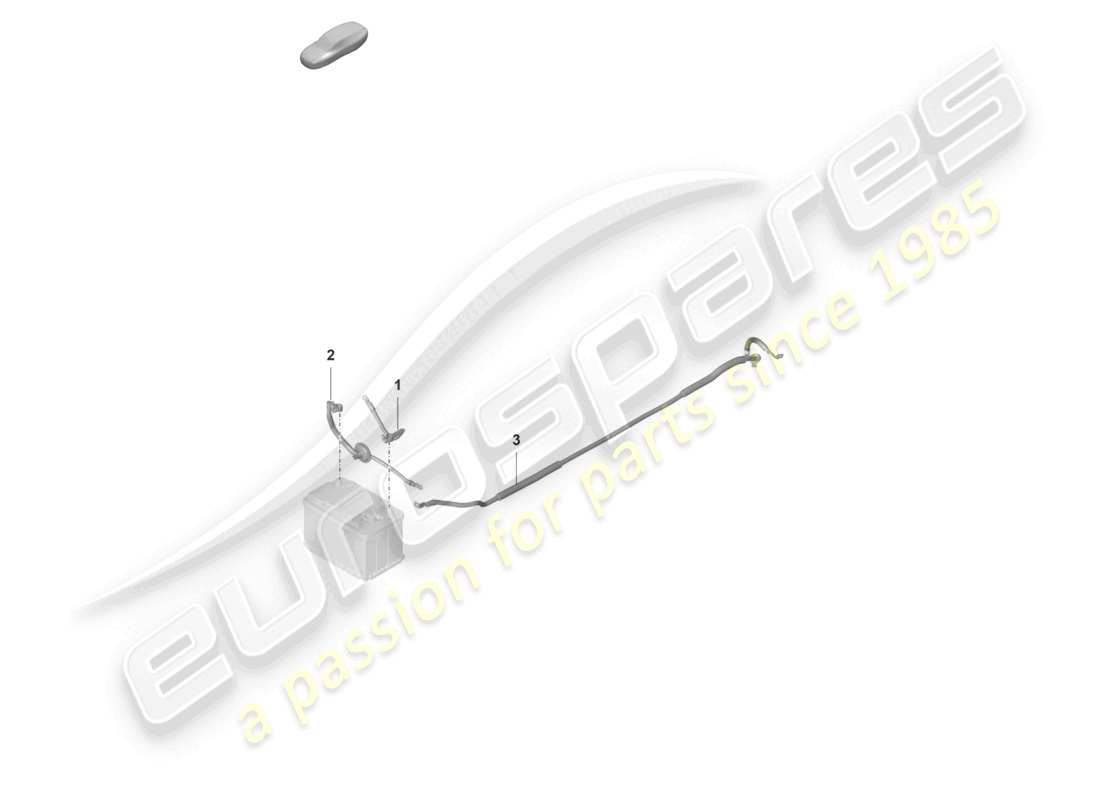 porsche 2022 (992-1 gt3/rs/st) kabelsatz für batterie + massekabel für batterie ersatzteilübersicht