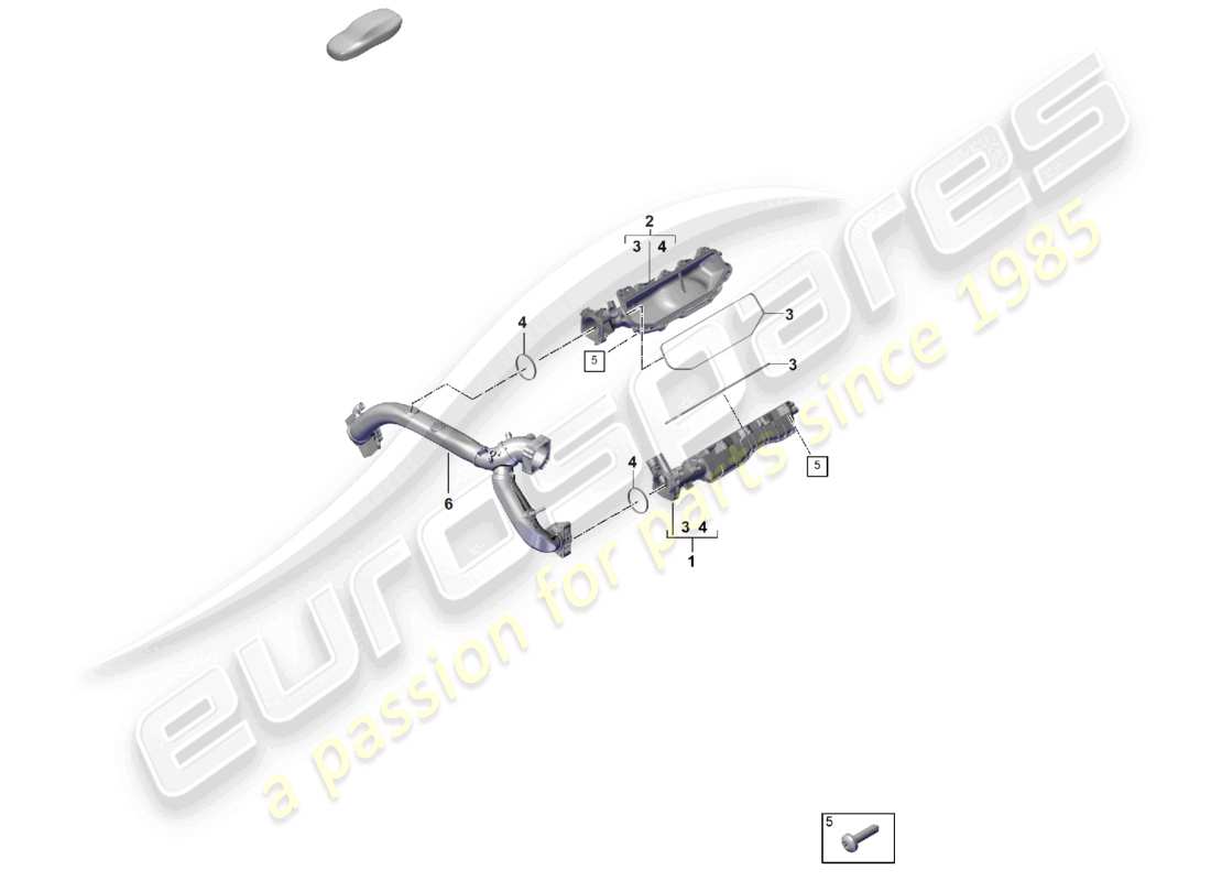 porsche 2025 (cayenne e3 pa) ansaugkrümmer - teilediagramm