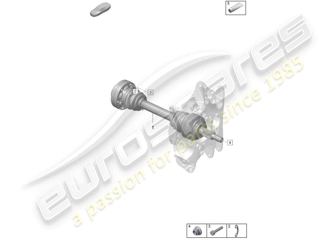 porsche 2026 (992-2 gt3/rs/st) antriebswelle teilediagramm
