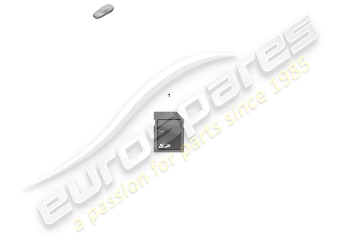 porsche 2021 (718 cayman gt4) sd-speicherkarte zur aktualisierung der navigationsdaten ersatzteilzeichnung